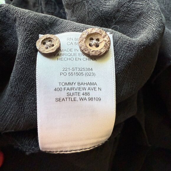 Tommy Bahama 100% Silk Short Sleeve Dress Shirt Vacation Beachy Resort XL - Picture 6 of 6